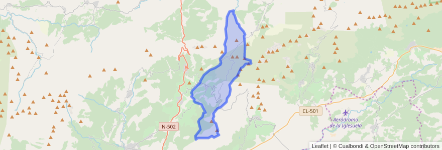 Mapa de ubicacion de San Esteban del Valle.