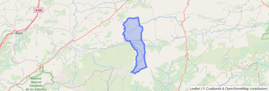 Mapa de ubicacion de San Juan de Gredos.