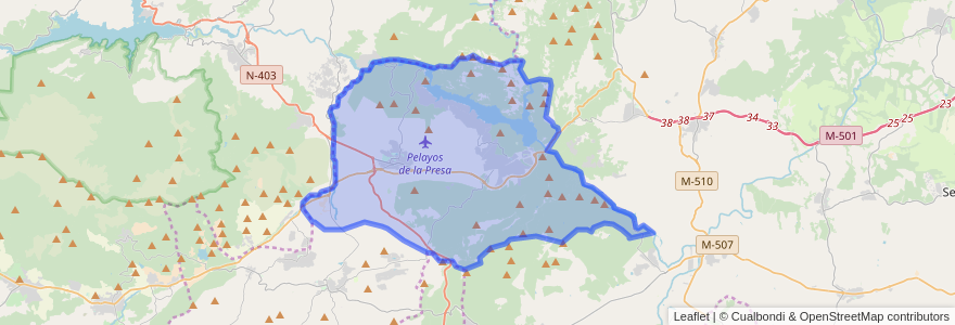 Mapa de ubicacion de San Martín de Valdeiglesias.