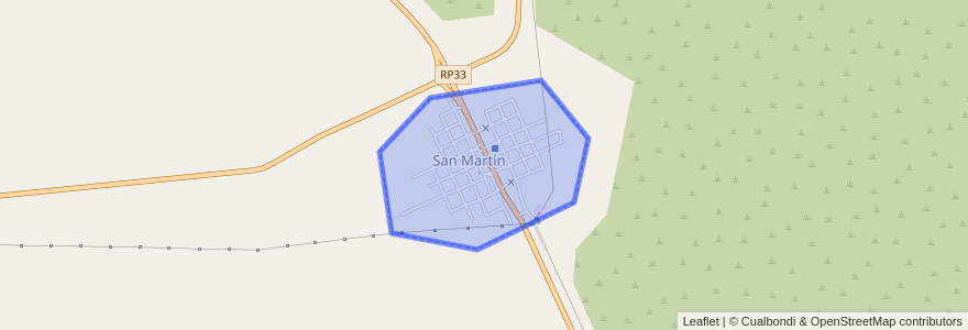 Mapa de ubicacion de San Martín.