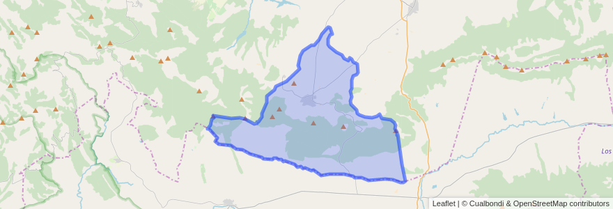 Mapa de ubicacion de San Pablo de los Montes.