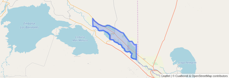 Mapa de ubicacion de Municipio de San Patricio del Chañar.