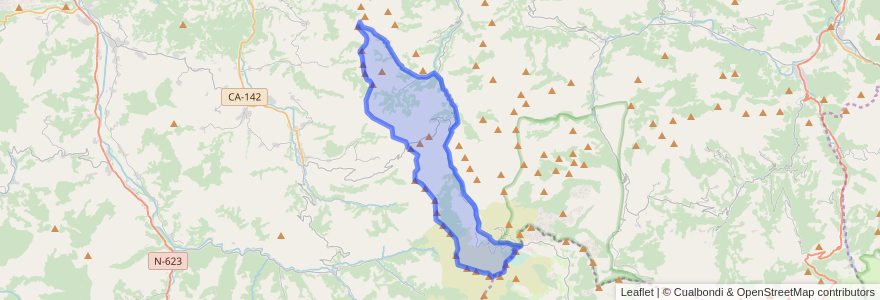 Mapa de ubicacion de San Roque de Riomiera.