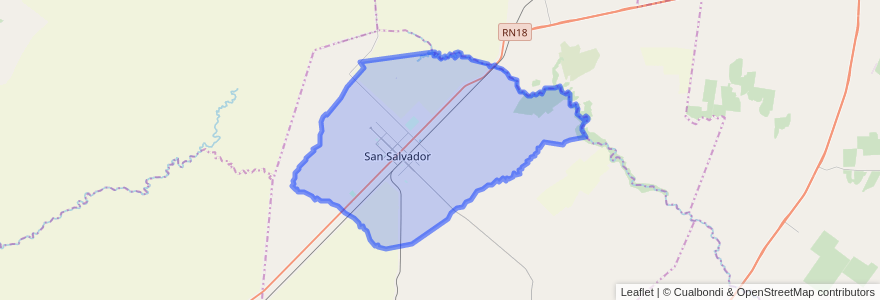 Mapa de ubicacion de San Salvador.