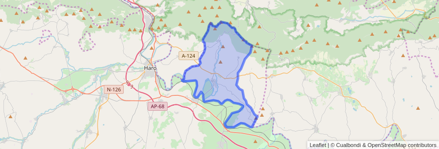 Mapa de ubicacion de San Vicente de la Sonsierra.