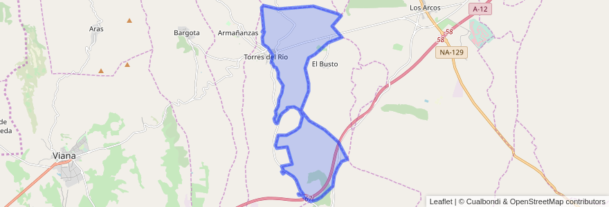 Mapa de ubicacion de Sansol.