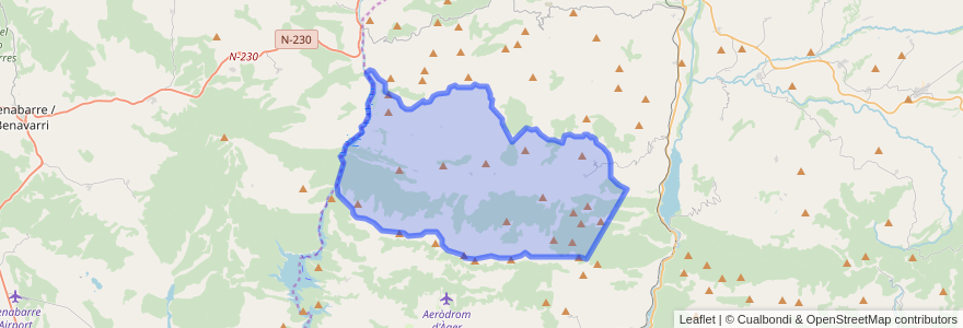 Mapa de ubicacion de Sant Esteve de la Sarga.