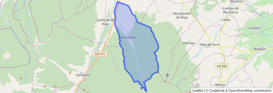 Mapa de ubicacion de Santurdejo.