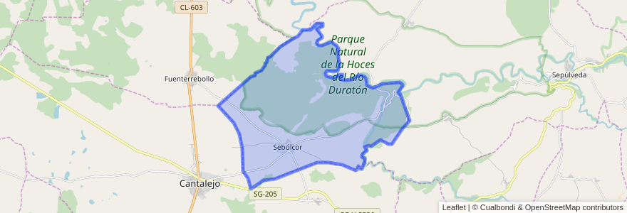 Mapa de ubicacion de Sebúlcor.