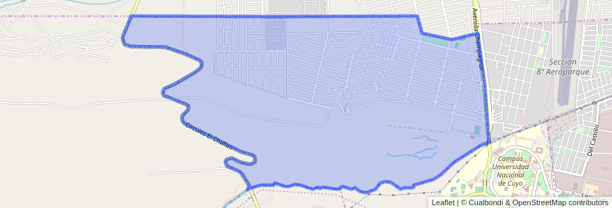 Mapa de ubicacion de Sección 10ª Residencial Los Cerros.