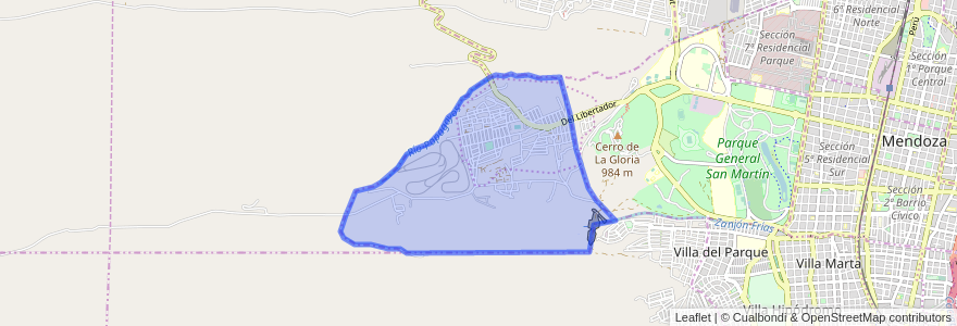 Mapa de ubicacion de Sección 11ª San Agustín.