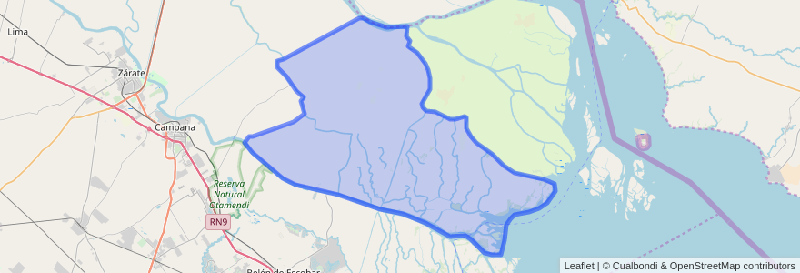 Mapa de ubicacion de Segunda Sección.