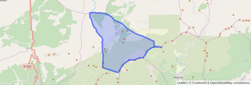 Mapa de ubicacion de Serranillos.