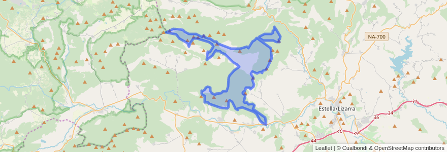 Mapa de ubicacion de Lokiz mendilerroa / Sierra de Lokiz.