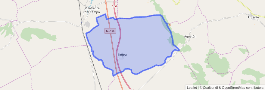 Mapa de ubicacion de Singra.