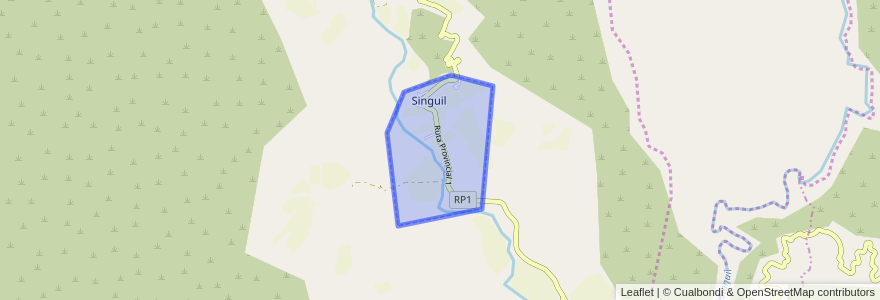 Mapa de ubicacion de Singuil.