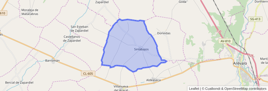 Mapa de ubicacion de Sinlabajos.