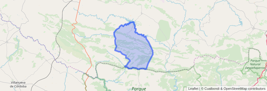 Mapa de ubicacion de Solana del Pino.