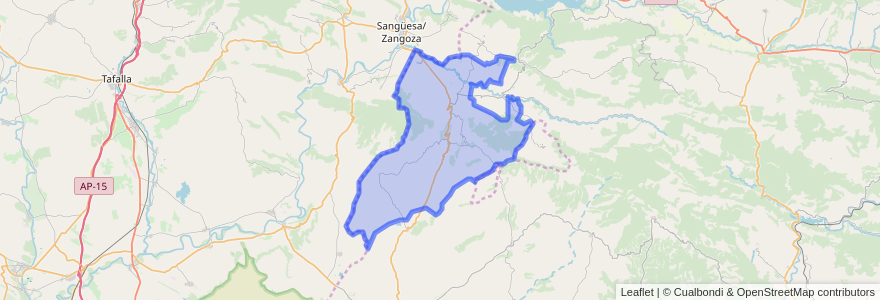 Mapa de ubicacion de Sos del Rey Católico.