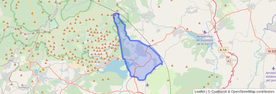 Mapa de ubicacion de Soto del Real.