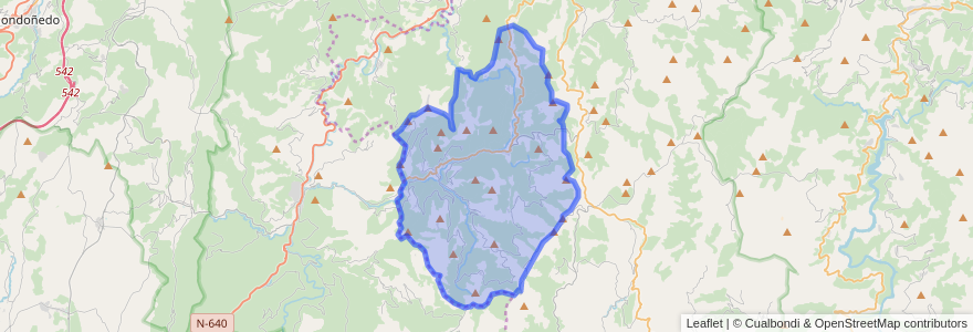 Mapa de ubicacion de Taramundi.