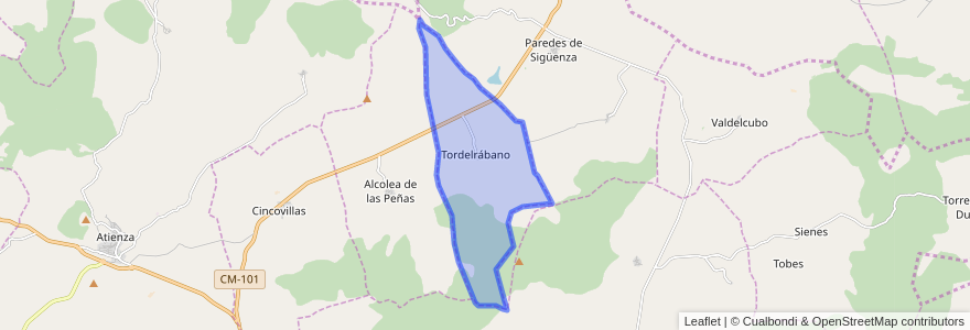 Mapa de ubicacion de Tordelrábano.