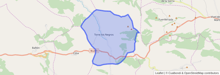 Mapa de ubicacion de Torre los Negros.