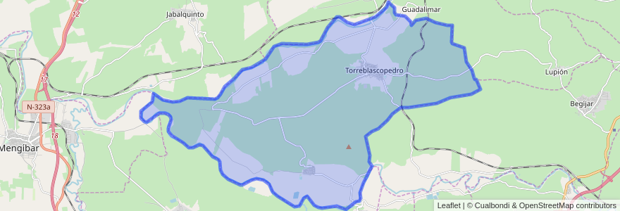 Mapa de ubicacion de Torreblascopedro.