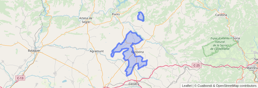 Mapa de ubicacion de Torrefeta i Florejacs.