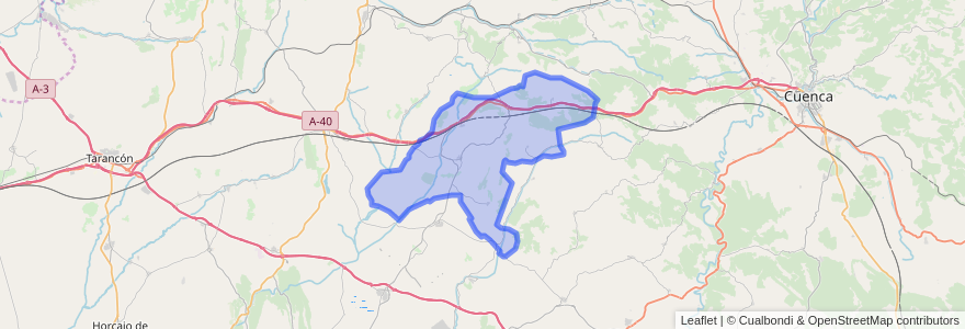 Mapa de ubicacion de Torrejoncillo del Rey.