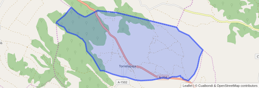 Mapa de ubicacion de Torrelapaja.