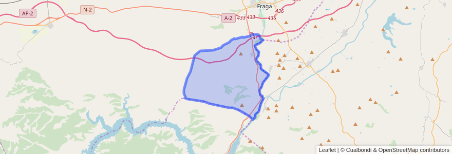 Mapa de ubicacion de Torrente de Cinca / Torrent de Cinca.