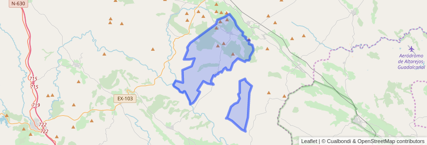 Mapa de ubicacion de Trasierra.