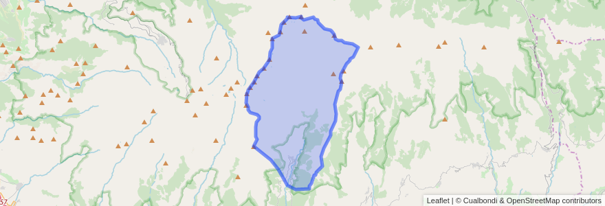 Mapa de ubicacion de Trevélez.