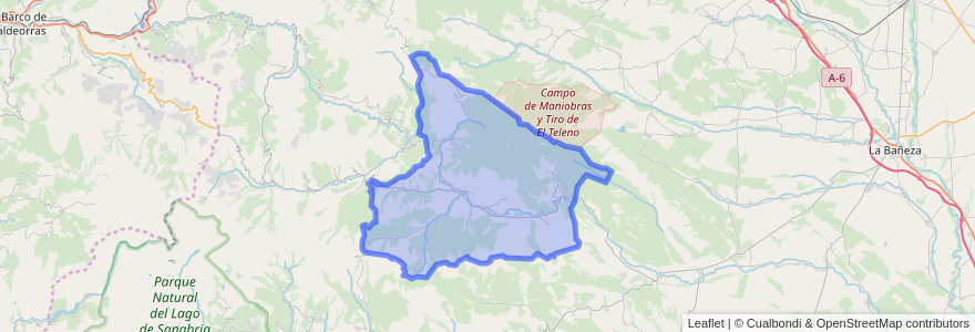 Mapa de ubicacion de Truchas.