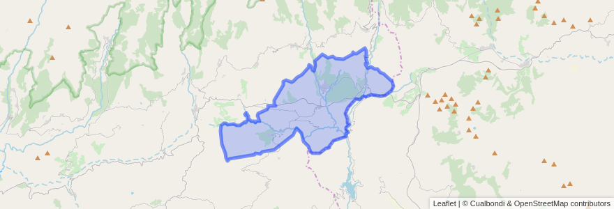 Mapa de ubicacion de Ugíjar.