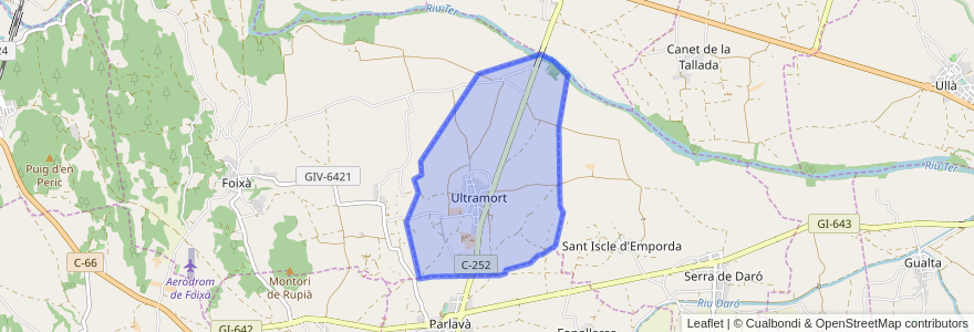 Mapa de ubicacion de Ultramort.