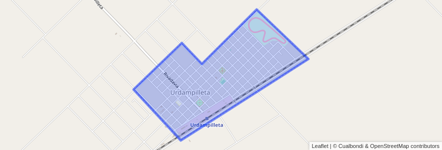 Mapa de ubicacion de Urdampilleta.