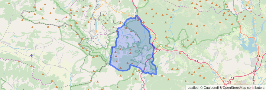 Mapa de ubicacion de Urkabustaiz.