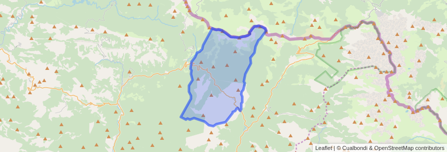 Mapa de ubicacion de Uztárroz/Uztarroze.