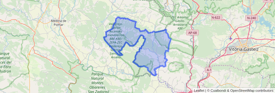 Mapa de ubicacion de Valdegovía/Gaubea.