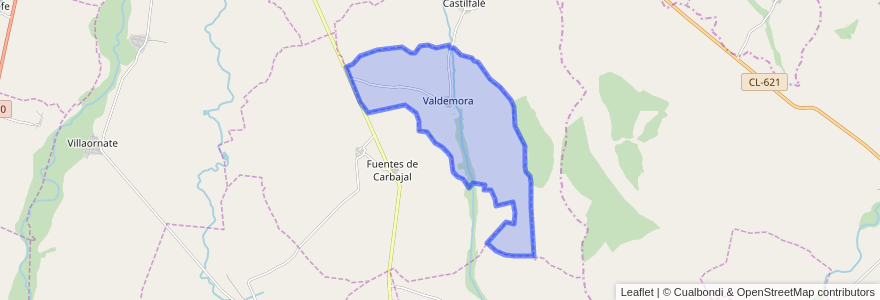 Mapa de ubicacion de Valdemora.