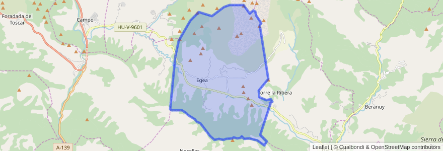 Mapa de ubicacion de Valle de Lierp.