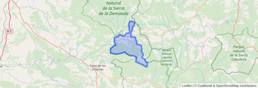 Mapa de ubicacion de Valle de Valdelaguna.