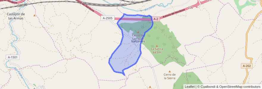 Mapa de ubicacion de Valtorres.