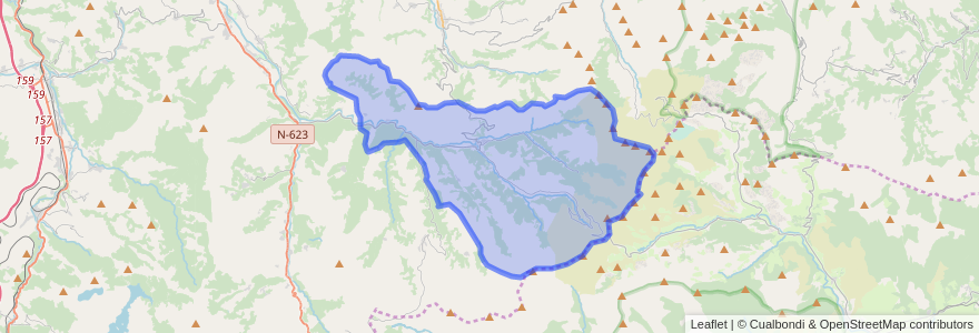 Mapa de ubicacion de Vega de Pas.