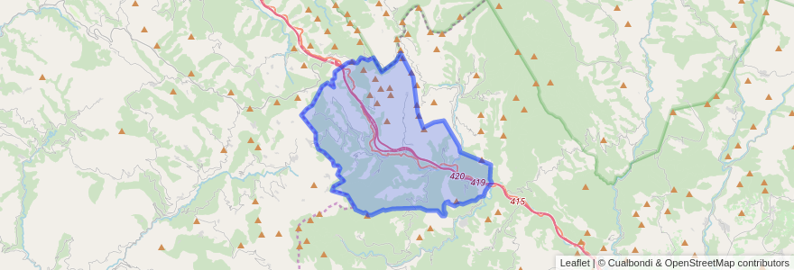 Mapa de ubicacion de Vega de Valcarce.