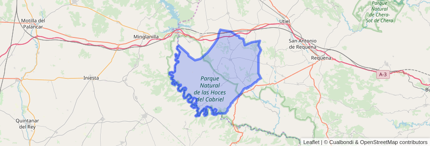 Mapa de ubicacion de Venta del Moro.