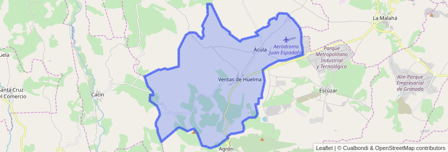 Mapa de ubicacion de Ventas de Huelma.