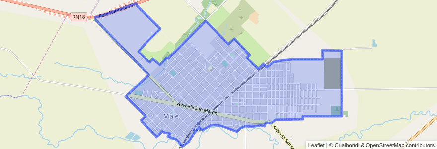 Mapa de ubicacion de Municipio de Viale.